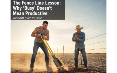 The Fence Line Lesson: Why “Busy” Doesn’t Mean Productive
